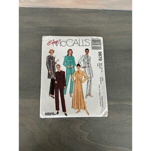 McCalls Vintage Uncut Misses Robe or Top and Pull On Pants Size Medium 9679